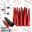 Show details for 16-Piece Set | 4.5” Tall | Red | 1/2-20 Thread | 3/4” Hex Drive Drive | Spike Lug Nuts | Plus Security Socket Picture of 16-Piece Set | 4.5” Tall | Red | 1/2-20 Thread | 3/4” Hex Drive Drive | Spike Lug Nuts | Plus Security Socket