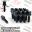 Show details for 10-Piece Set | Black | 12x1.5 Thread | 40mm Shank | R13 Ball Seat | Wheel Lug Bolts | Fit Mercedes Audi Stock Wheels Picture of 10-Piece Set | Black | 12x1.5 Thread | 40mm Shank | R13 Ball Seat | Wheel Lug Bolts | Fit Mercedes Audi Stock Wheels