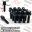 Show details for 10-Piece Set | Black | 12x1.5 Thread | 45mm Extended Shank | R13 Ball Seat | Wheel Lug Bolts | Fit Mercedes Audi Stock Wheels with 15-20mm Spacers Picture of 10-Piece Set | Black | 12x1.5 Thread | 45mm Extended Shank | R13 Ball Seat | Wheel Lug Bolts | Fit Mercedes Audi Stock Wheels with 15-20mm Spacers