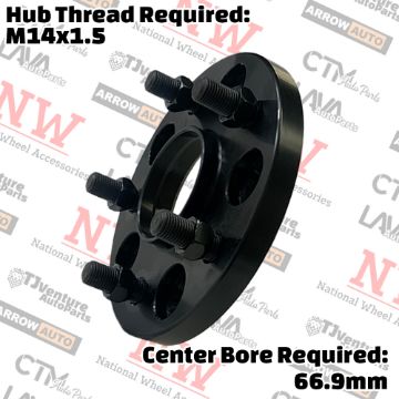 Show details for 4-Piece Set | 15mm Thick | 5x120mm | HubCentric Wheel Spacer Adapter | 66.9mm Center Bore | 14x1.5 Studs | Fit CT5 CT6 CTS XT4 XTS Camaro Corvette Impala Malibu Equinox Terrain Picture of 4-Piece Set | 15mm Thick | 5x120mm | HubCentric Wheel Spacer Adapter | 66.9mm Center Bore | 14x1.5 Studs | Fit CT5 CT6 CTS XT4 XTS Camaro Corvette Impala Malibu Equinox Terrain