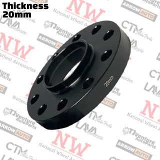 Picture of Wholesales | 10-Piece Box | 20mm Thick | 4x100mm | HubCentric Wheel Spacers | 57.1mm Center Bore | Fit Volkswagen Audi BMW 4 Lug Models