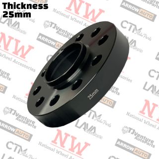 Picture of Wholesales | 10-Piece Box | 25mm Thick | 5x130mm | HubCentric Wheel Spacers | 71.5mm Center Bore | Fit Porsche Bentley Bugatti Tourareg Q7