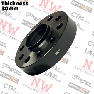 Picture of Wholesales | 10-Piece Box | 30mm Thick | 5x130mm | HubCentric Wheel Spacers | 71.5mm Center Bore | Fit Porsche Bentley Bugatti Tourareg Q7