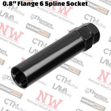 Show details for Wholesales | 80-Piece Box | 0.8” Flange 6 Spline Tuner Lug Nuts/Bolts Socket Key | 13/16” Hex / 3/4” Hex Drive Picture of Wholesales | 80-Piece Box | 0.8” Flange 6 Spline Tuner Lug Nuts/Bolts Socket Key | 13/16” Hex / 3/4” Hex Drive