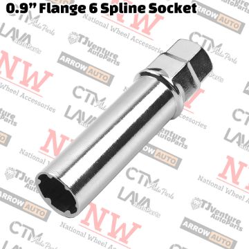 Show details for Wholesales | 80-Piece Box | 0.9” Flange 6 Spline Tuner Lug Nuts/Bolts Socket Key | 13/16” Hex / 3/4” Hex Drive Picture of Wholesales | 80-Piece Box | 0.9” Flange 6 Spline Tuner Lug Nuts/Bolts Socket Key | 13/16” Hex / 3/4” Hex Drive
