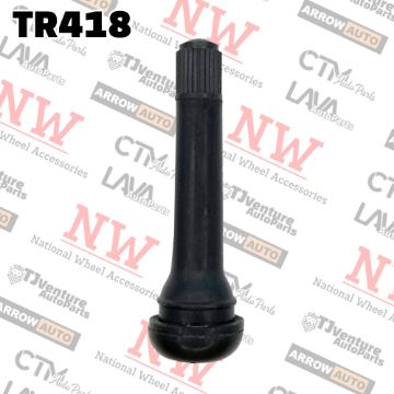 Show details for Wholesales | 1000-Piece | 2” Tall | Tire Valve Stem Snap-In Short Rubber Tubeless | Universal Fit | Part# TR418 Picture of Wholesales | 1000-Piece | 2” Tall | Tire Valve Stem Snap-In Short Rubber Tubeless | Universal Fit | Part# TR418