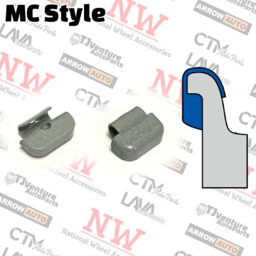 Show details for Wholesales | 4-Boxes | Grey | MC Style | 0.5 oz | Clip-on Balance Wheel Weights | Lead-Free | 25Pcs Each Box Picture of Wholesales | 4-Boxes | Grey | MC Style | 0.5 oz | Clip-on Balance Wheel Weights | Lead-Free | 25Pcs Each Box