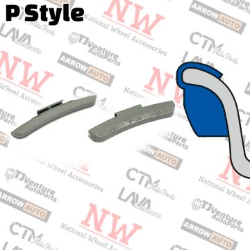 Show details for Wholesales | 4-Boxes | Grey | P Style | 1.5 oz | Clip-on Balance Wheel Weights | Lead-Free | 25Pcs Each Box Picture of Wholesales | 4-Boxes | Grey | P Style | 1.5 oz | Clip-on Balance Wheel Weights | Lead-Free | 25Pcs Each Box