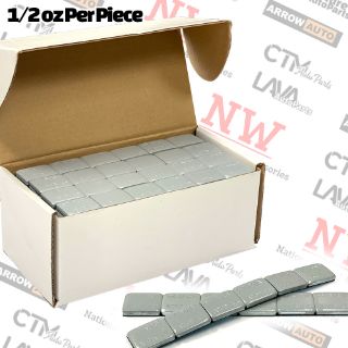 Picture of Wholesales | 6-Boxes | Grey | 1/2oz Balance Wheel Weights | Strong Premium Stick-on Adhesive Tape | Lead-Free | 288 Pcs Each Box