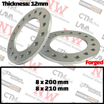 Show details for 4-Piece Set | 1/2” Thick | Universal Wheel Space | 8x200mm / 8x210mm | 155mm Center Bore | Heavy Duty Forged T6061 Aluminum Made | Fit Silverado3500 Sierra3500 Dually F350 Picture of 4-Piece Set | 1/2” Thick | Universal Wheel Space | 8x200mm / 8x210mm | 155mm Center Bore | Heavy Duty Forged T6061 Aluminum Made | Fit Silverado3500 Sierra3500 Dually F350