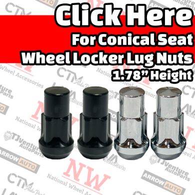 Show products in category Bulge Acorn Locker Lug Nuts 1.78” Height with Key Picture for category Bulge Acorn Locker Lug Nuts 1.78” Height with Key