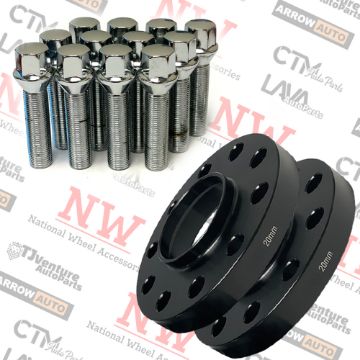 Show details for 4-Piece Set | 20mm Thick | 5x120mm | HubCentric Wheel Spacers | 72.56mm Center Bore | Chrome Extended 14x1.5 Conical Bolts | Fit Bentley Arnage Azure Brooklands Aftermarket Wheels Picture of 4-Piece Set | 20mm Thick | 5x120mm | HubCentric Wheel Spacers | 72.56mm Center Bore | Chrome Extended 14x1.5 Conical Bolts | Fit Bentley Arnage Azure Brooklands Aftermarket Wheels