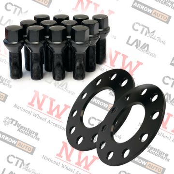 Show details for 4-Piece Set | 5mm Thick | 5x130mm | Wheel Spacers | 71.5mm Center Bore | Black Extended 14x1.5 Conical Bolts | Fit Bugatti Lamborghini URUS Picture of 4-Piece Set | 5mm Thick | 5x130mm | Wheel Spacers | 71.5mm Center Bore | Black Extended 14x1.5 Conical Bolts | Fit Bugatti Lamborghini URUS